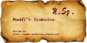 Madár Szabolcs névjegykártya